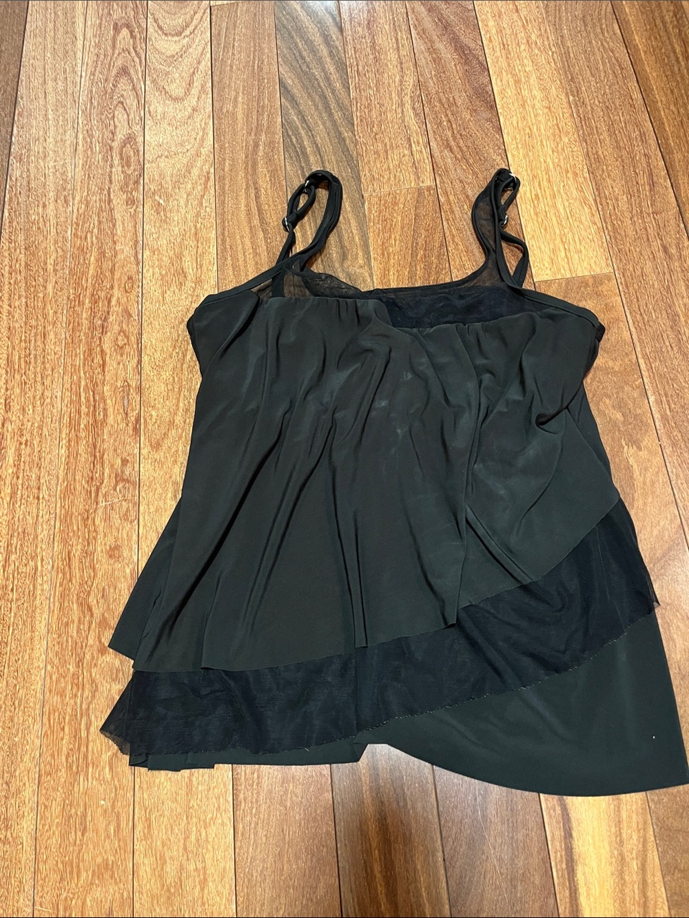 Miraclesuit Black Layered Swim Camisole